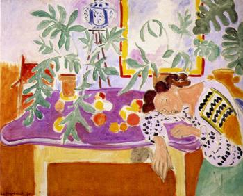 Henri Emile Benoit Matisse : still life with a sleeping woman
